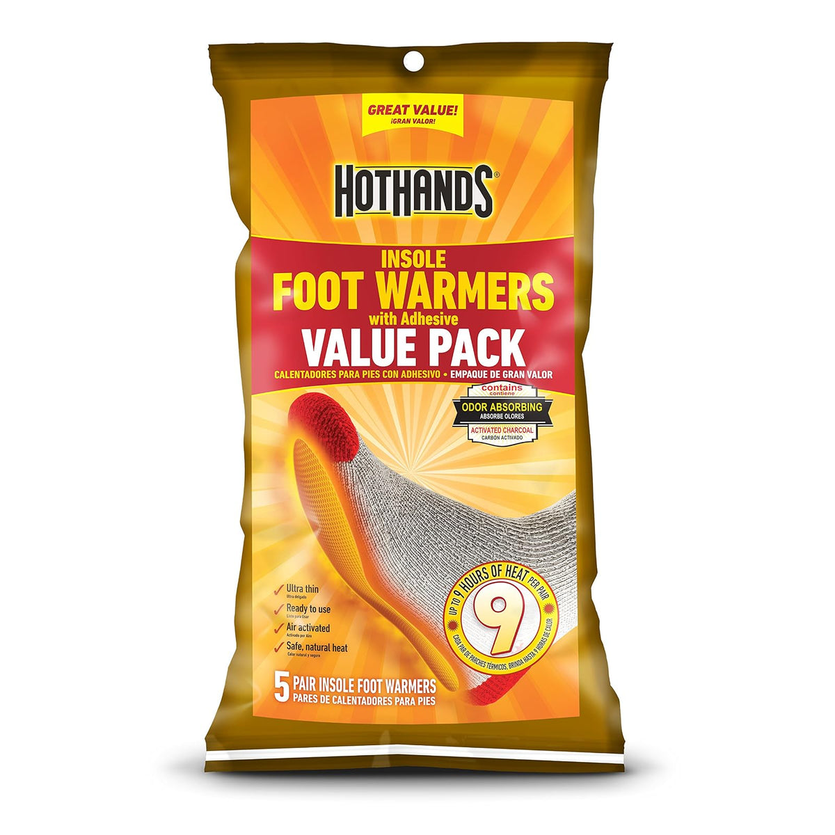 Hothands Insole Foot Warmer Value Pack