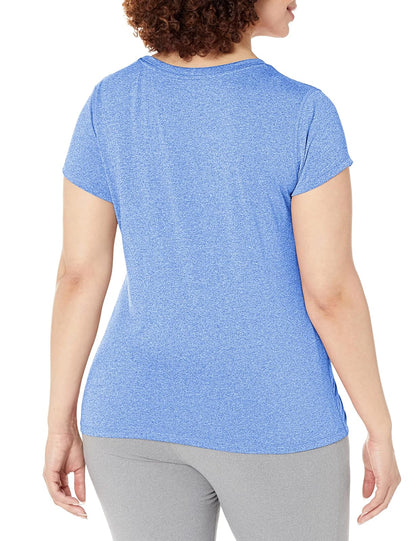 Hanes Cooldri Camiseta de Manga Corta con Cuello en V para Mujer (Paquete de