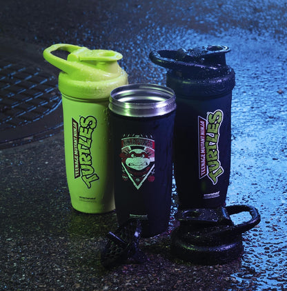 Smartshake Reforce TMNT Shaker Acero Inoxidable 900 ml – Edición Teenage Mutant Ninja Turtles, Antiderrames, Libre de BPA y DEHP, Mezcla Silenciosa, Botella Mezcladora Fitness