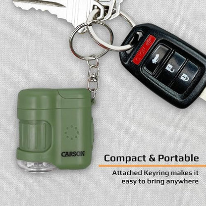 Carson Pocket Microscope with Built-In