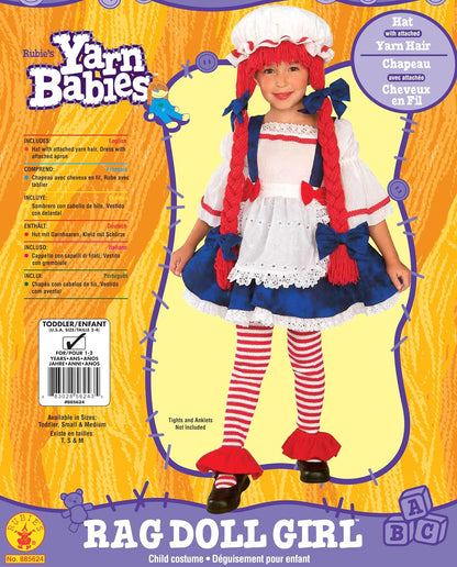 Rubies Rag - Disfraz de niña para niños, Talla M