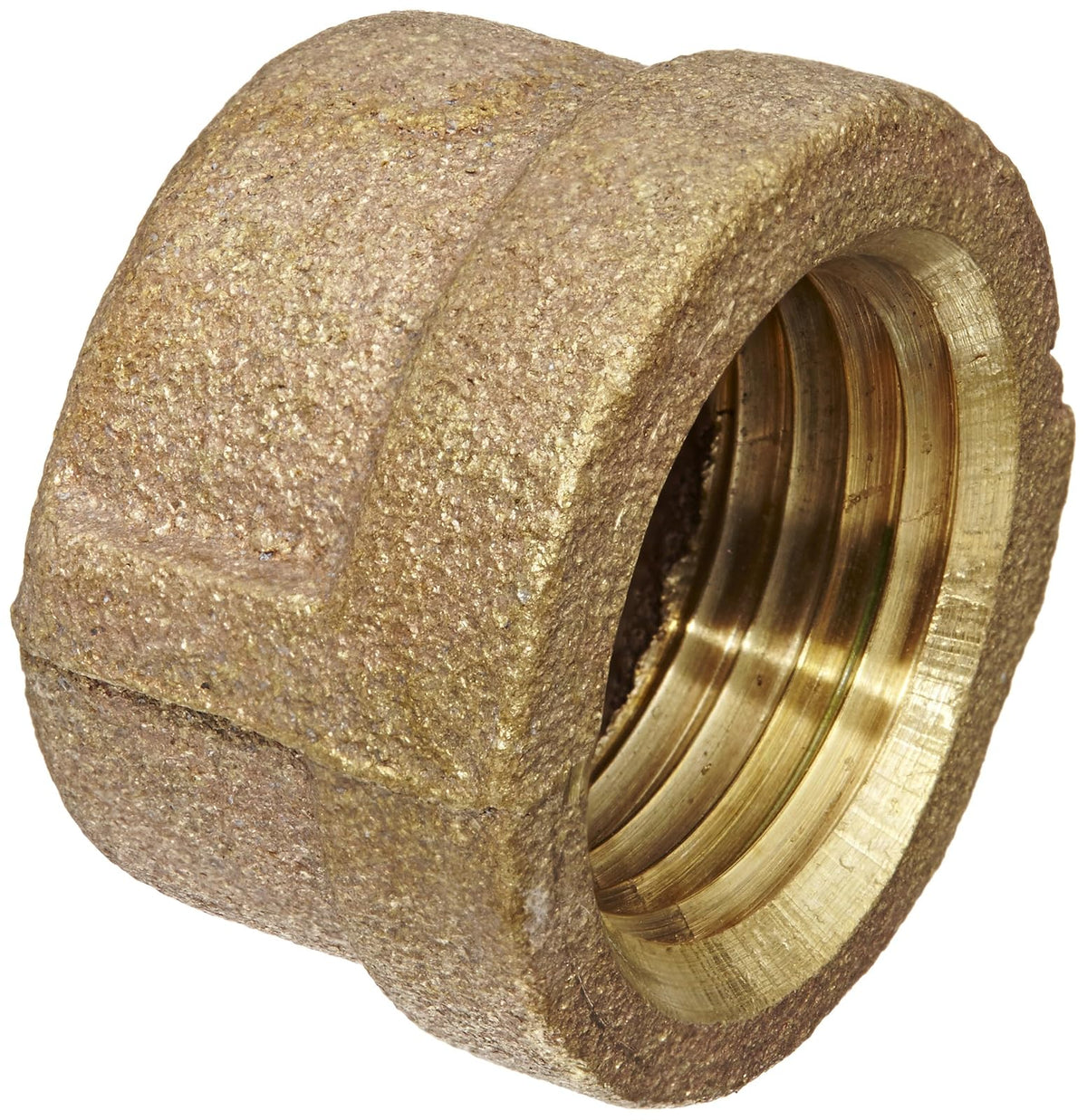 Anderson Metals 38108 accesorio de tubería de latón rojo, tapa, tubo hembra de 1/2 pulgada