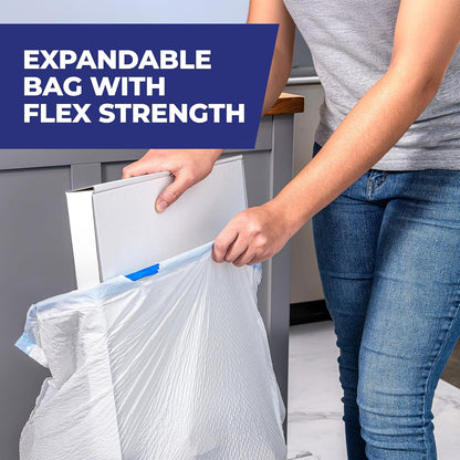 Hefty Ultra Strong Trash Bags (Lavender Sweet Vanilla, Tall Kitchen Drawstring, 13 Gallon 110 Count) – Fits All Simplehuman Size J Cans