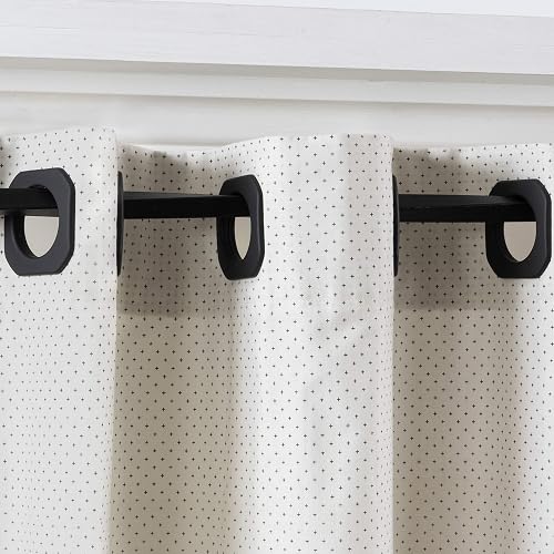 Dritz 1-9/16 Pulgadas Cuadrados, Ojales de Cortina Negros, 1-9/16, 8 Unidades