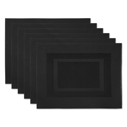 DII - Manteles individuales de vinilo tejido Everday, fáciles de limpiar, para interiores y exteriores, 13 x 18 pulgadas