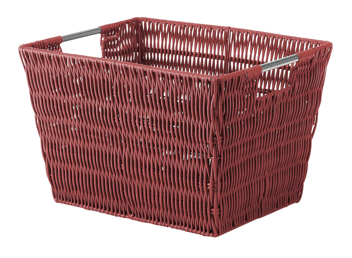 Whitmor 6500-1717 Rattique® Canastas pequeñas para Almacenamiento, Rojo, 1 uds. por Paquete - Rojo