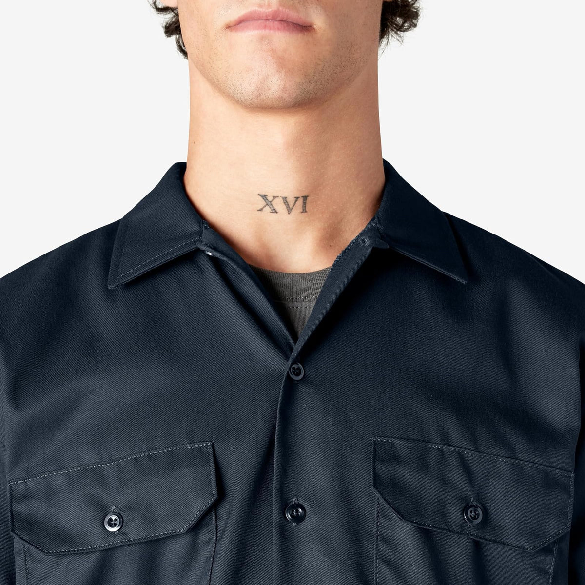 Dickies 1574WH Camisa de Vestir para Hombre