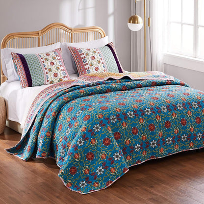 Greenland Home Thalia Juego de edredón, Multicolor, King, 1