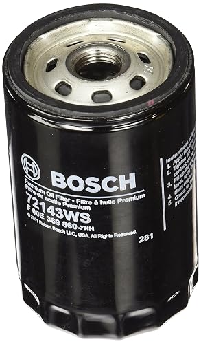Bosch Workshop Filtro de Aceite de Motor 72143WS | Compatible con Select Chrysler, Dodge, Ford, Jaguar, Jeep, Mazda, Mercury, MG, Mitsubishi, Lincoln
