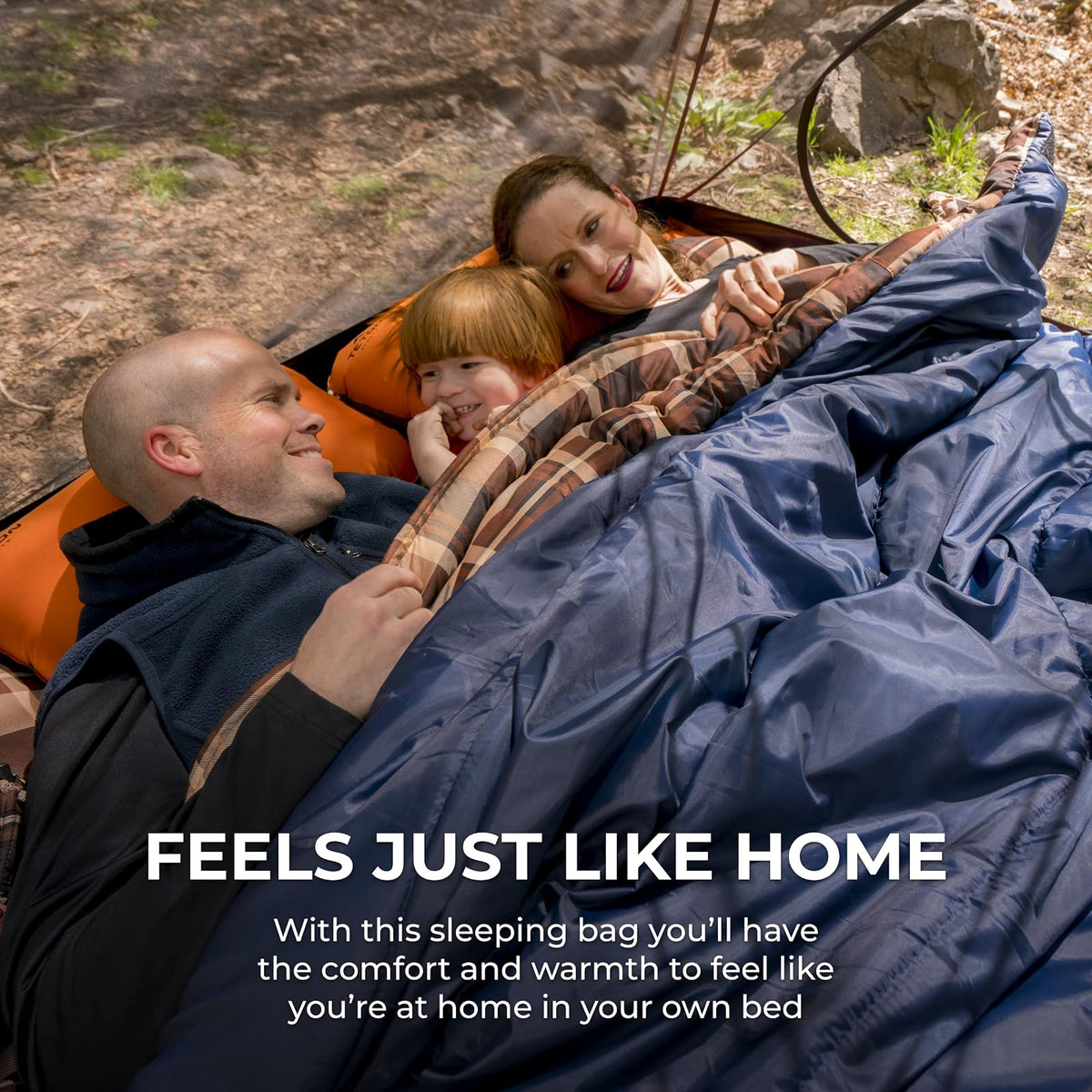 Teton Sports Mammoth, Bolsa de Dormir para Dos, se Incluye un Saco para Guardar Gratis