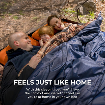 Teton Sports Mammoth, Bolsa de Dormir para Dos, se Incluye un Saco para Guardar Gratis
