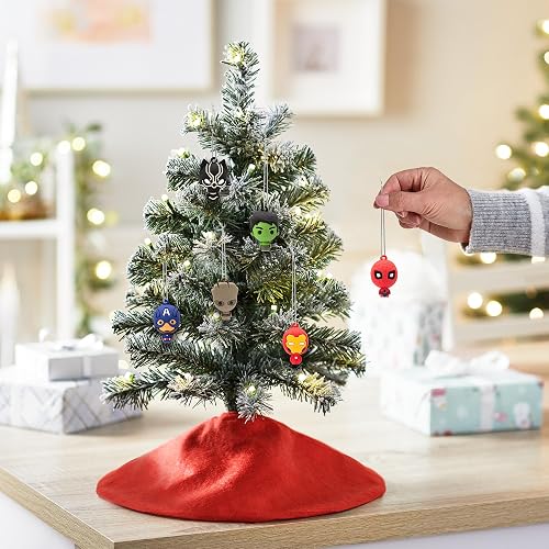 Hallmark Marvel Super Heroes - Mini Adornos de Navidad, irrompibles, Juego de 6