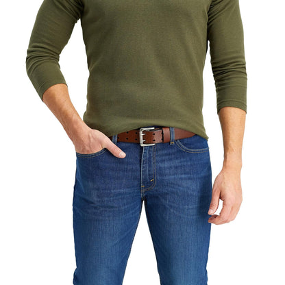 Levi's Men's 1 1/2 in.Bridle Double Prong Buckle Belt,Brown,32