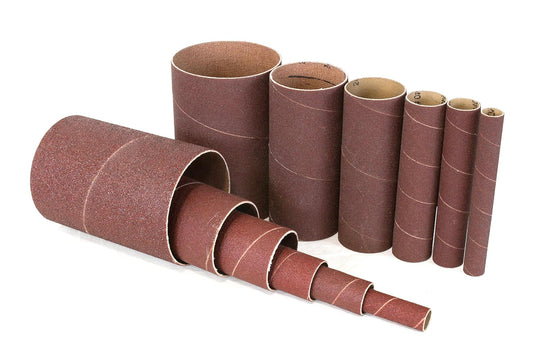 WEN Mangas de lija oscilantes de grano 240 (12 unidades) Aluminum Oxide Extra Fino para Metales, Piedras
