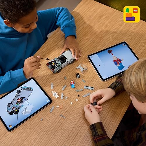 LEGO Speed Champions Máquina del Tiempo de Volver al Futuro – Auto de Juguete – 2 Minifiguras: Marty Mcfly y el Doc Brown – Set de Construcción para Niños Mayores de 9 Años – 77256