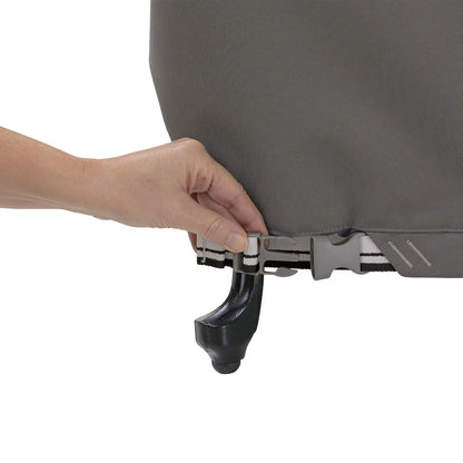 Classic Accessories Ravenna - Juego de mesa y silla de patio rectangular/ovalada de 128 pulgadas, resistente al agua, funda de mesa para exteriores