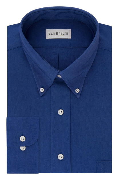 Van Heusen Camisa de Vestir de Manga Corta Oxford de Ajuste Regular Camisa de Vestir para para Hombre
