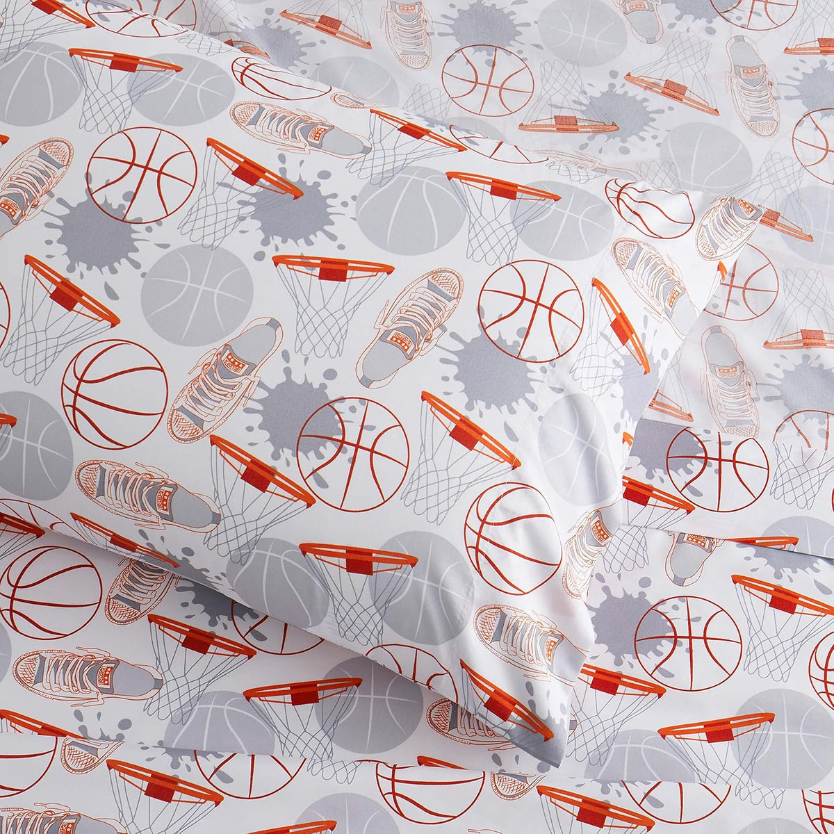 Colección 1500 Supreme - Juego de sábanas para niños y niñas, Divertidos y Coloridos y cómodos, Bolsillo Profundo, sin Arrugas, Ropa de Cama Suave y acogedora, tamaño Individual,