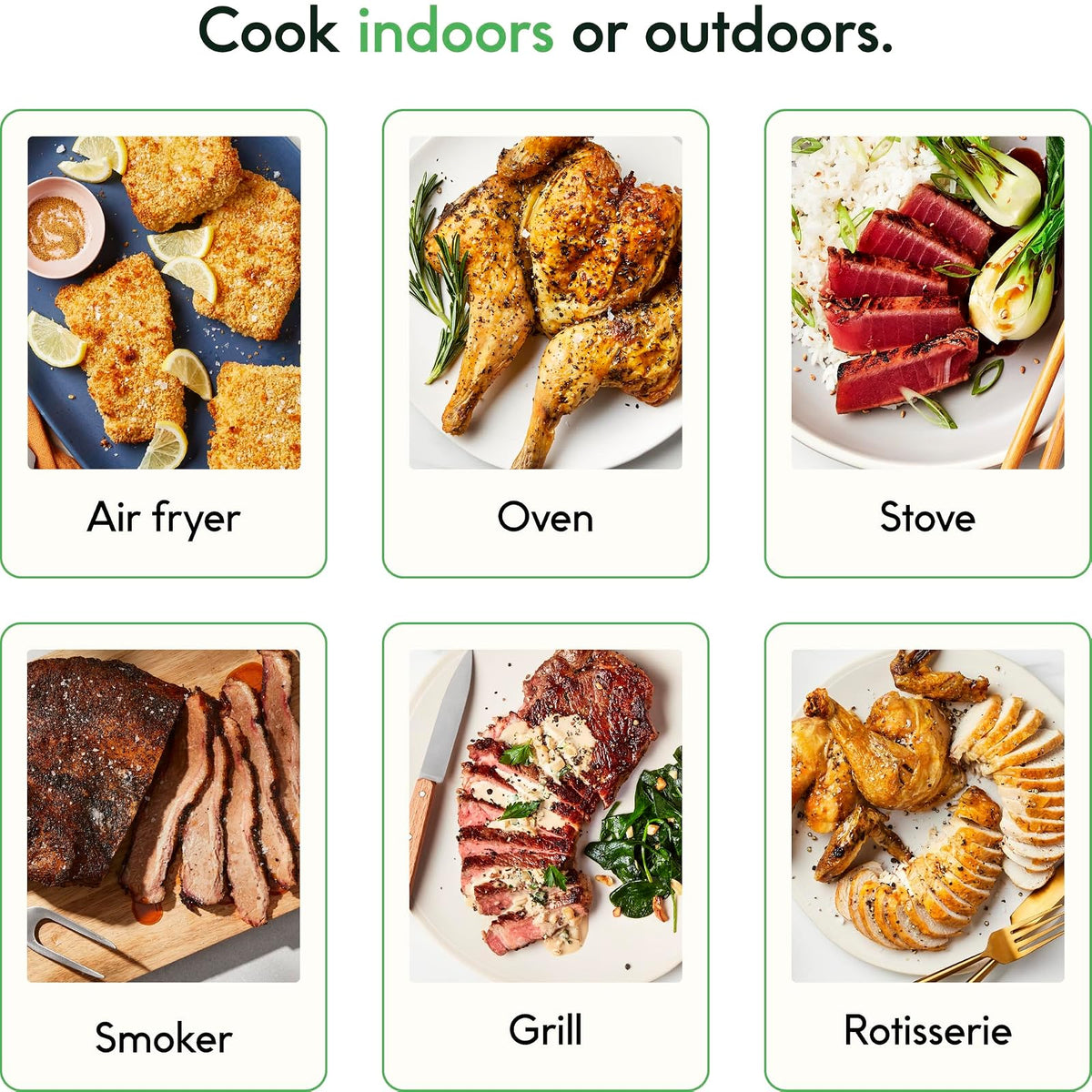 CHEF iQ Sense - Termómetro inalámbrico inteligente de carne con 2 sondas ultrafinas, termómetro de carne Bluetooth de alcance ilimitado, termómetro digital de alimentos para monitoreo remoto de