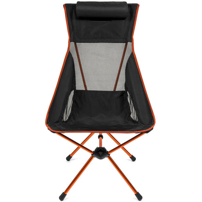 Cascade Mountain Tech - Silla de Campamento – Respaldo Alto Ultraligero para mochileros, Camping, Eventos Deportivos, Playa y picnics con Bolsa de Transporte