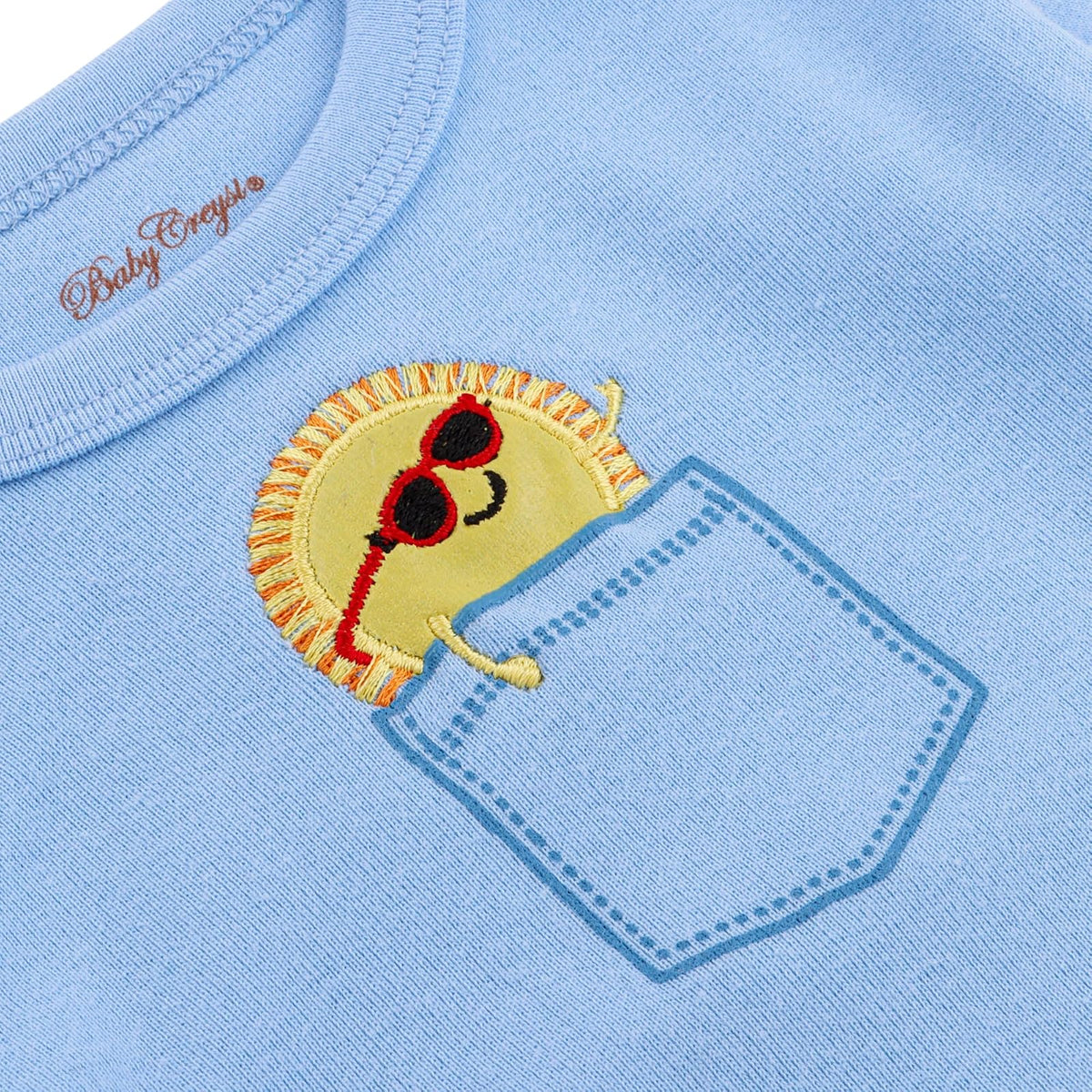 Baby Creysi Playera Manga Corta para Bebé Niño Algodón Hipoalergénico