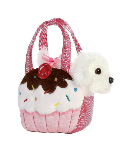 Aurora Pet Carrier Bolsa de Peluche con Mascota Removible 18 cm - Dulces Cachorro