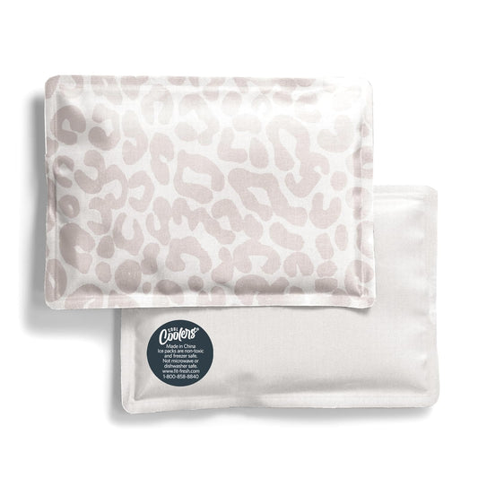 Fit & Fresh Cool Coolers - Paquete de 2 enfriadores de Hielo Suave para Bolsas de Almuerzo, Nailon elástico Flexible, Duradero, Reutilizable, lonchera de Hielo, Hielo Suave, Paquetes Reutilizables