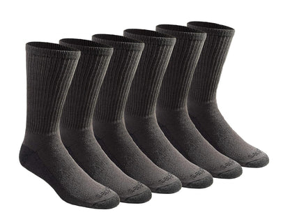 Dickies Calcetines Deportivos para Hombre, Talón y Puntera Reforzados - M - Carbón (6 Pares)