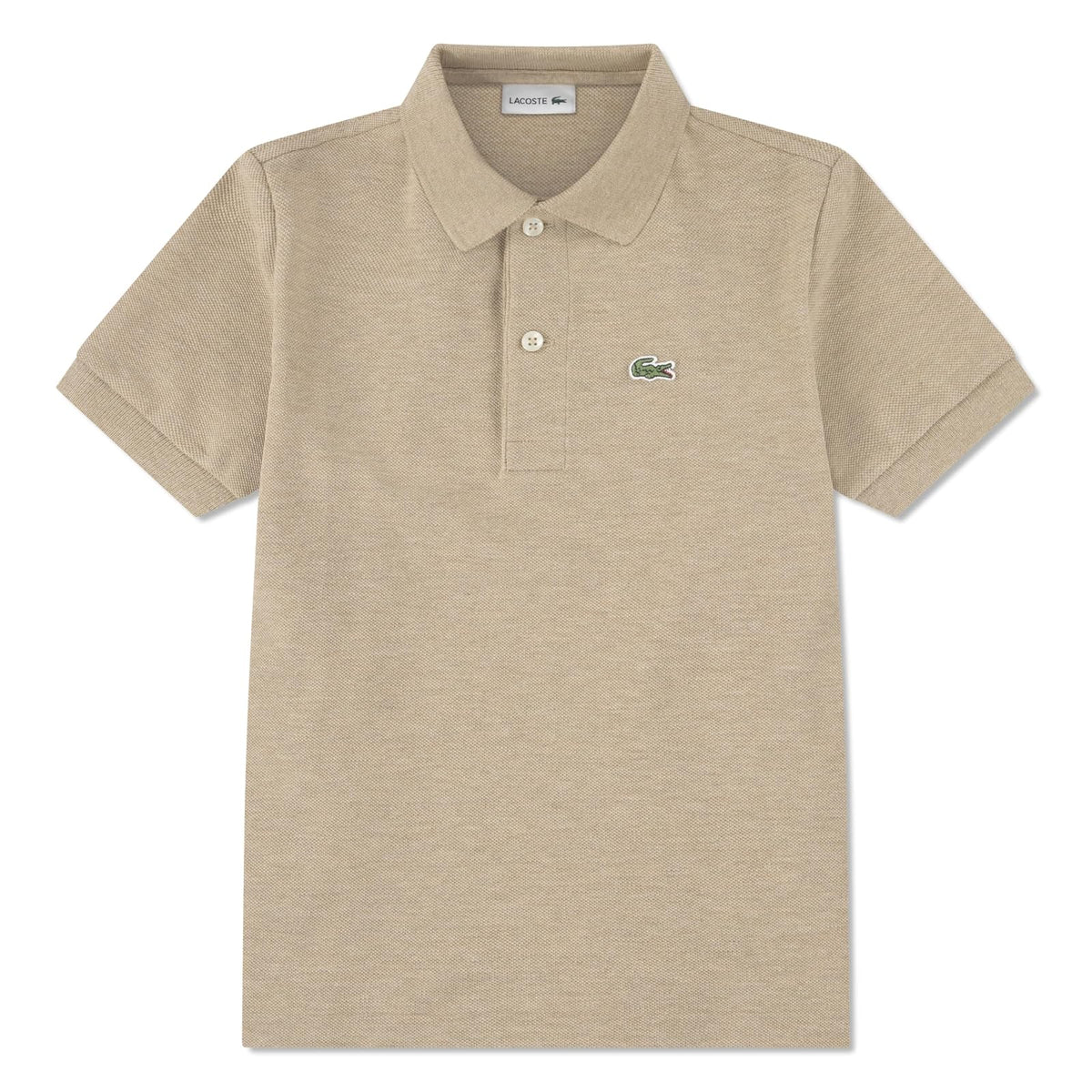 Lacoste Polo Clásico de Piqué para Niño - 3T - Beige Bronceado