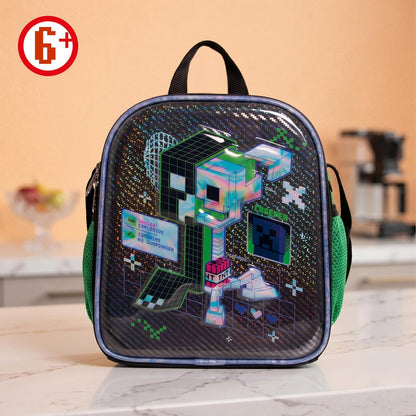 Ruz Lonchera Infantil y Preescolar | Minecraft | 100% Poliéster Capacidad 3 Litros | Lonchera con Diseño para Niños con Compartimento Interno y Cierre de Cremallera | Recomendado desde 3 años