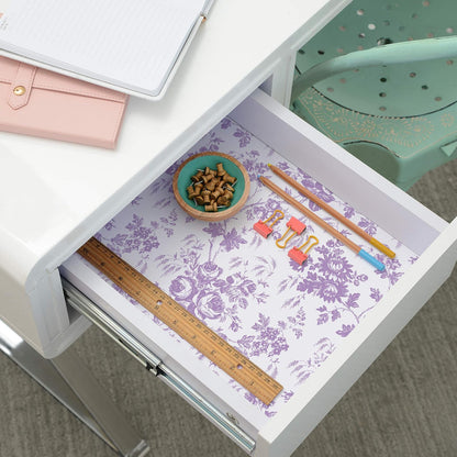 con-Tact Brand Creative Covering, Forro Autoadhesivo para estantería, Forro de Vinilo Multiusos, fácil de Usar y aplicar, 18 x 60 pies, Toile Lavender