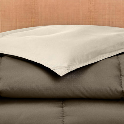 Amrapur Overseas 2dwncmfg Plumón de Ganso Alternativa Microfibra Acolchado Reversible Colcha