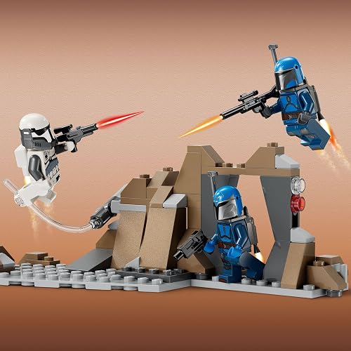 LEGO® Star Wars: The Mandalorian Pack de Combate: Emboscada en Mandalore™ Juguete de construcción Coleccionable, Idea de Regalo para niños y niñas de 6 años o más 75373