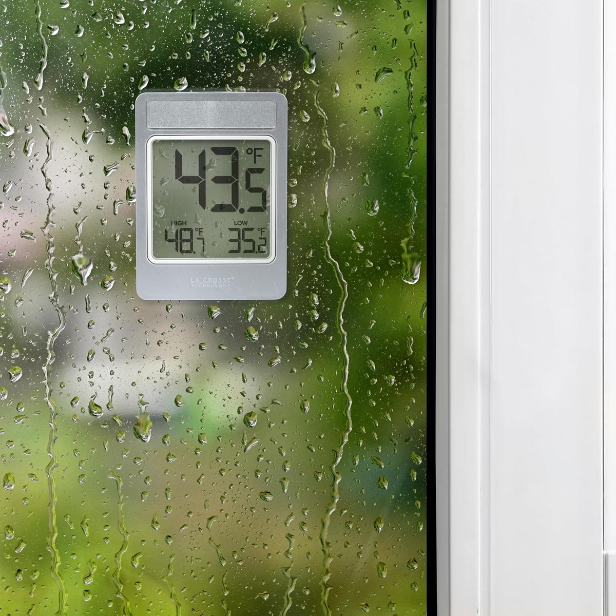 La Crosse Technology 314-519 - Termómetro digital con pilas para ventana con registros diarios