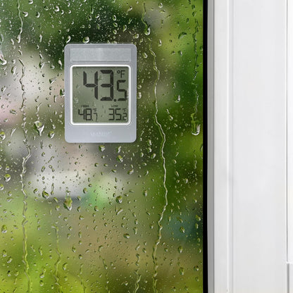 La Crosse Technology 314-519 - Termómetro digital con pilas para ventana con registros diarios