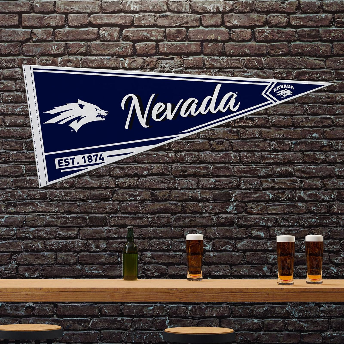Rico Industries NCAA Florida State Seminoles Classic - Banderín de fieltro de 30,5 x 76,2 cm, ideal para decoración de pared del hogar/habitación de la cama/la cueva del hombre