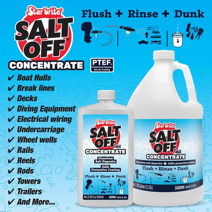 STAR BRITE Protector de Sal con PTEF – Eliminador de Sal, inhibidor de corrosión y Descarga del Motor