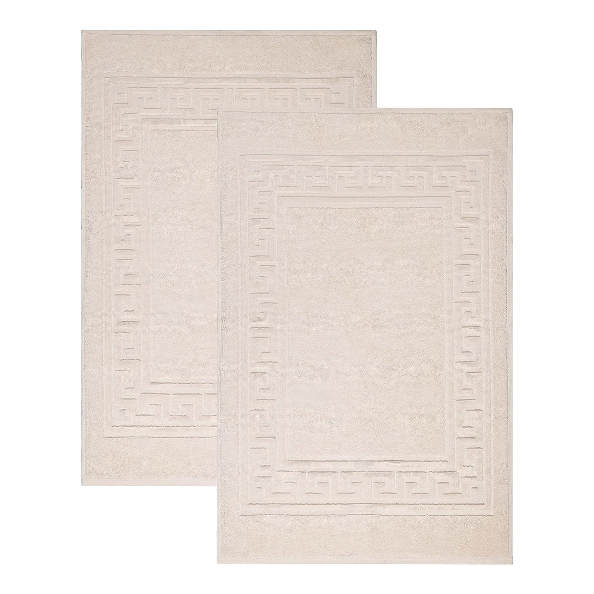 Superior, 100% Premium Long-Staple Combed Cotton, 2 Piece Bath Mat Set, Ivory - Marfil