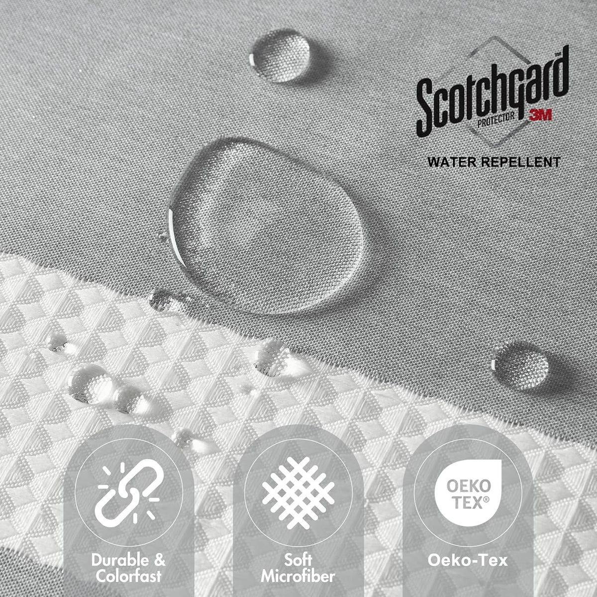 Madison Park – SPA Waffle Ducha, Gris, Gris, 72x72, 1