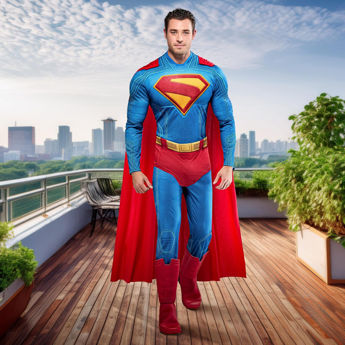 Rubies Superman 2025: Superman Cape para adultos, talla única, color rojo