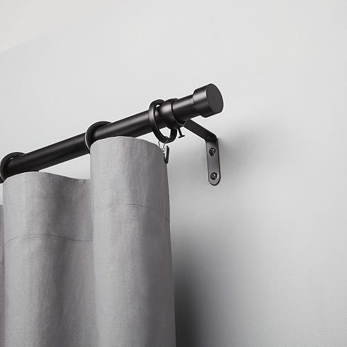 Umbra 245973-111-REM - Cortinero simple ajustable Cappa, Negro