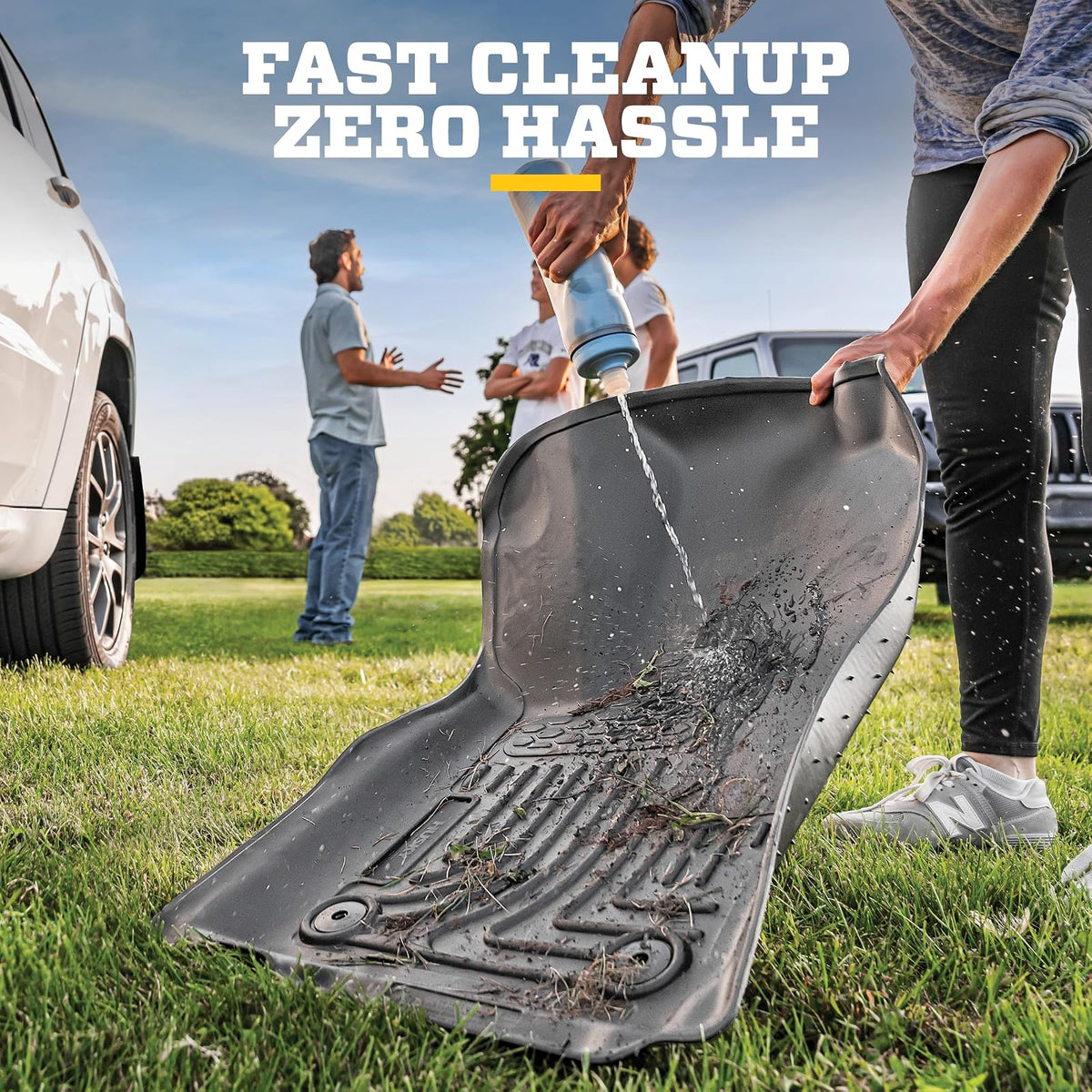 Husky Liners Weatherbeater - Alfombrillas para Toyota RAV4 2019-2025 | Fila Delantera y 2da, 3 Piezas, Color Negro - 95501