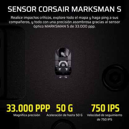 Corsair Scimitar Elite Wireless SE MMO Ratón para Juegos – 33,000 dpi, 16 Botones Programables, Key Slider Ajustable, Elgato Virtual Stream Deck, 1K Hyper-Polling - PC, PS5, PS4, Xbox, Mac – Gunmetal