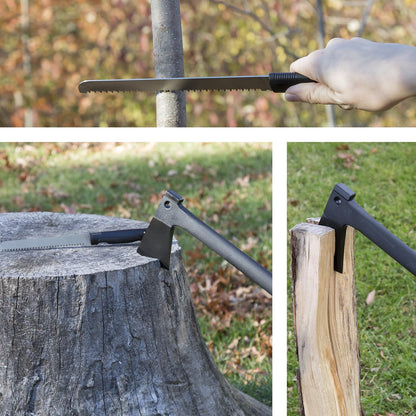 Wakeman FBA_75-CMP1004 Multi-Function Camping Axe with Saw & Firestarter