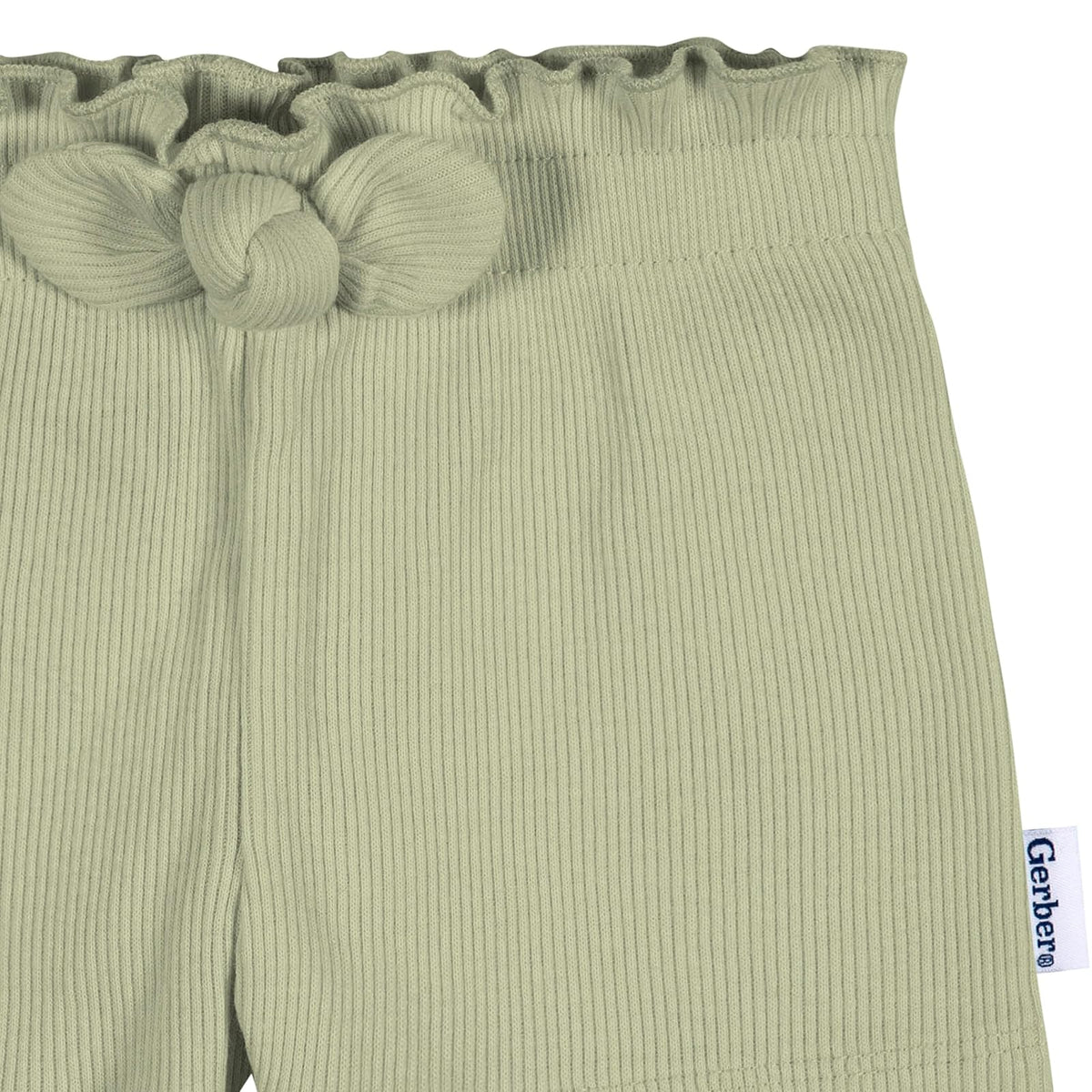 Gerber - Paquete de 3 Pantalones Cortos de Punto sin Cierre para niñas