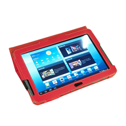 KYASI London All Business - Funda Tipo Libro con Ranuras para Tarjetas ejecutivas para Samsung Galaxy Tab 2 de 10,1 Pulgadas, RAD Red (Rojo), Galaxy Tab 2 10.1" Executive