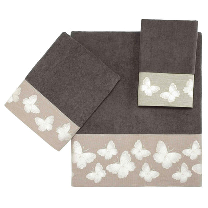 Avanti Linens - Toalla de Punta de los Dedos, Toalla de algodón Suave y Absorbente (colección Yara, Granito)