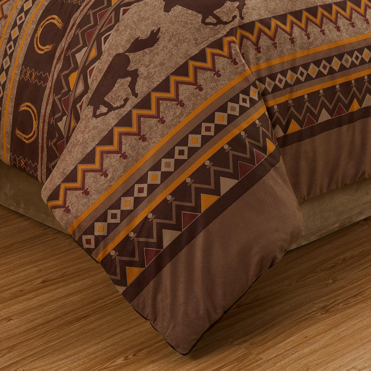 Chezmoi Collection Sedona - Juego de edredón de 7 Piezas (California King)