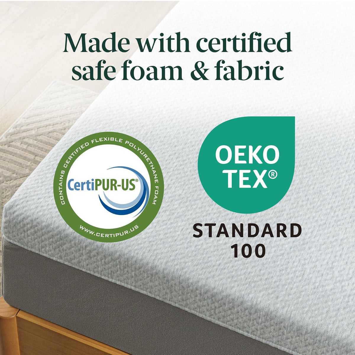 ZINUS - Colchón de Espuma viscoelástica Esencial de té Verde de 8 Pulgadas, Cama en una Caja, colchón asequible, Certificado CertiPUR-US,