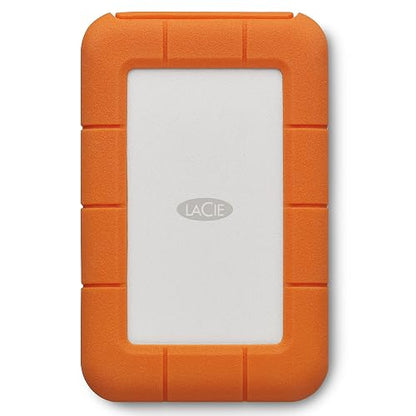 LaCie Rugged USB-C 4000GB Naranja, Plata - Disco duro externo (4000 GB, USB Tipo C, 3.0 (3.1 Gen 1), 5400 RPM, 5 Mbit/s, Naranja, Plata)